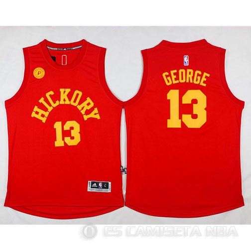Camiseta Hickory George #13 Indiana Pacers Rojo - Haga un click en la imagen para cerrar